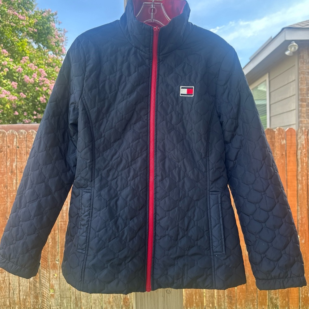 Tommy Hilfiger Women's Navy Quilted Jacket